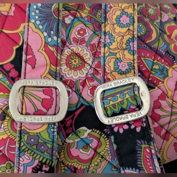 Vera Bradley Symphony in Hue Quilted Floral Paisley Backpack Bag Purse - Picture 5 of 12